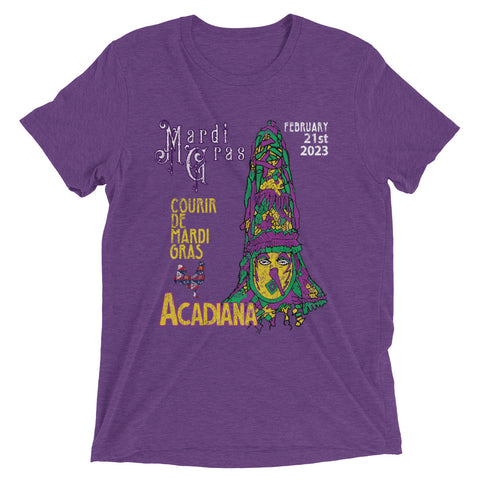 Courir de Mardi Gras 2023 Unisex Tri-blend T-Shirt