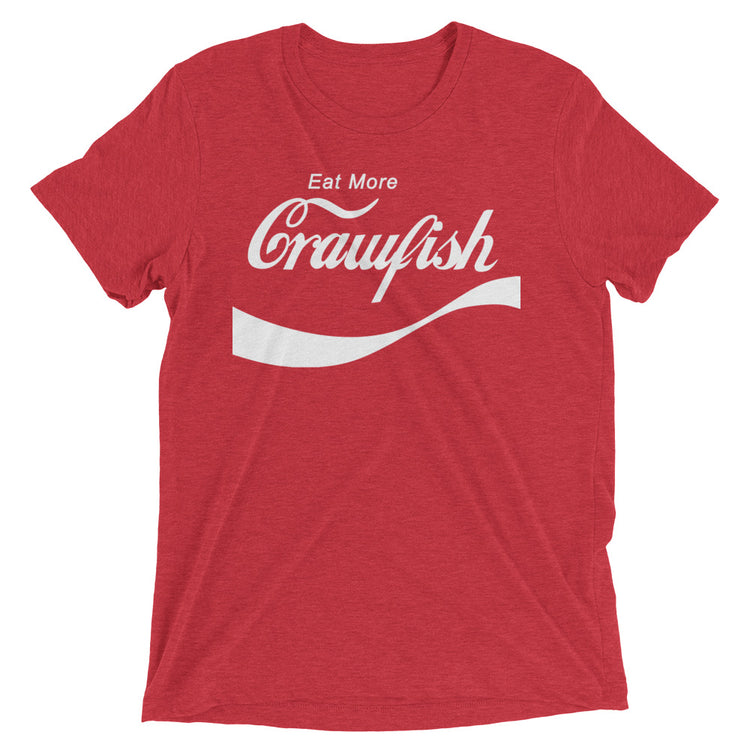 Eat More Crawfish Tri-blend T-Shirt, Nola Republic T-Shirt Co., Coca Cola Crawfish T-Shirt, Coke Crawfish T-Shirt
