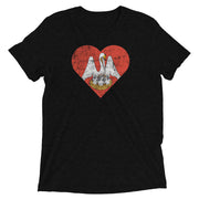 PELICAN STATE HEART Unisex Tri-blend T-Shirt - NOLA REPUBLIC T-SHIRT CO.