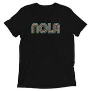 NOLA Mardi Gras Stripes Unisex Tri-blend T-Shirt - NOLA REPUBLIC T-SHIRT CO.