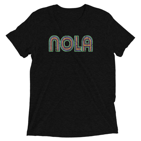 NOLA Mardi Gras Stripes Unisex Tri-blend T-Shirt - NOLA REPUBLIC T-SHIRT CO.