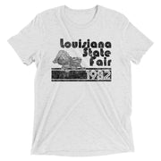 Retro Louisiana State Fair 1982 Limited Black Unisex Tri-blend T-Shirt - NOLA REPUBLIC T-SHIRT CO.