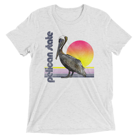 Retro Pelican State Unisex Tri-blend T-Shirt - NOLA REPUBLIC T-SHIRT CO.