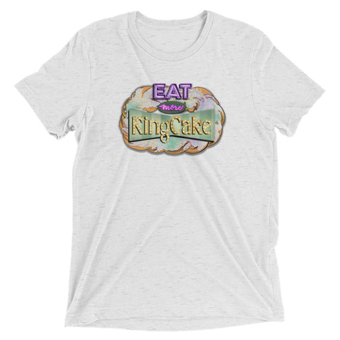 Eat More King Cake Unisex Tri-blend T-Shirt