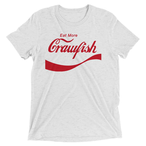 Eat More Crawfish Tri-blend T-Shirt, Nola Republic T-Shirt Co., Coca Cola Crawfish T-Shirt, Coke Crawfish T-Shirt