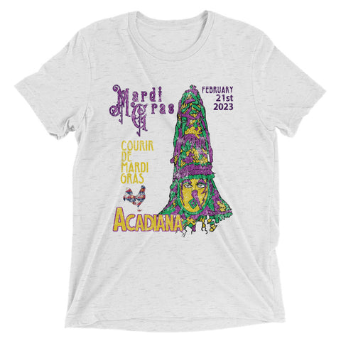 Courir de Mardi Gras 2023 Unisex Tri-blend T-Shirt