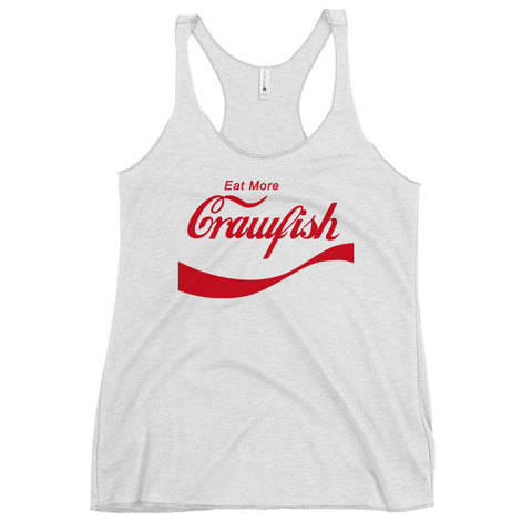 Eat More Crawfish Women's Racerback Tank Top - NOLA REPUBLIC T-SHIRT CO.