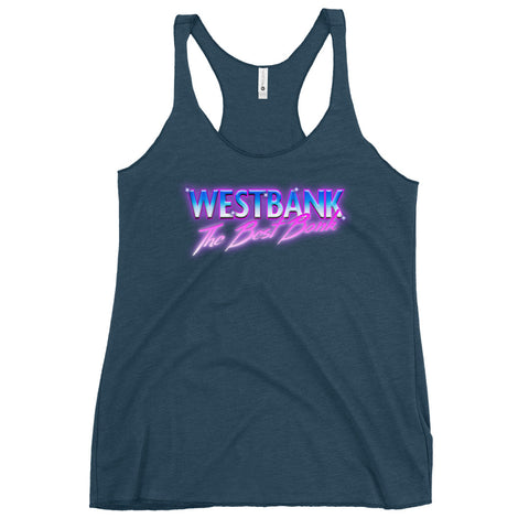 WESTBANK The Best Bank Women's Racerback Tank Top - NOLA REPUBLIC T-SHIRT CO.