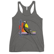 Retro Pelican State Women's Racerback Tank Top - NOLA REPUBLIC T-SHIRT CO.