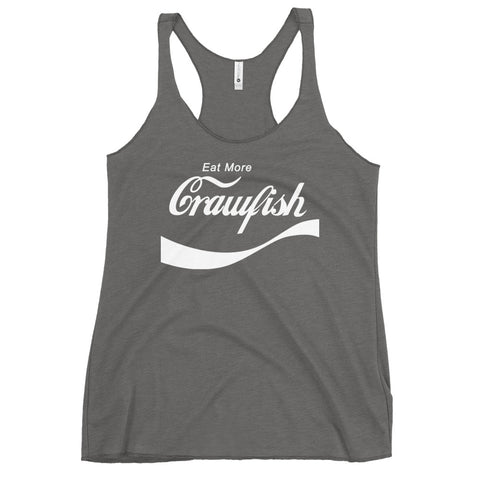 Eat More Crawfish Women's Racerback Tank Top - NOLA REPUBLIC T-SHIRT CO.