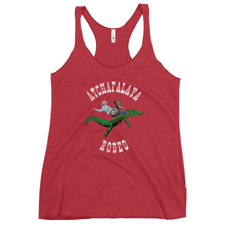 Atchafalaya Rodeo Women's Racerback Tank - NOLA REPUBLIC T-SHIRT CO.