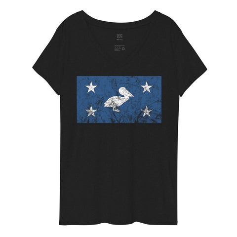 CCC Pelican Women’s V-Neck T-Shirt - NOLA REPUBLIC T-SHIRT CO.