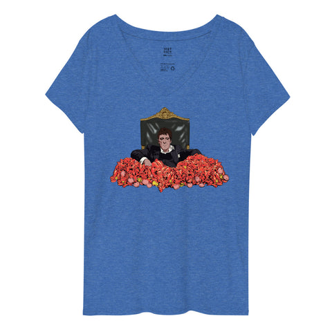 Crawface Women’s V-Neck T-Shirt - NOLA REPUBLIC T-SHIRT CO.