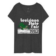 Retro Louisiana State Fair 1982 Women’s V-neck T-shirt - NOLA REPUBLIC T-SHIRT CO.