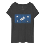 CCC Pelican Women’s V-Neck T-Shirt - NOLA REPUBLIC T-SHIRT CO.