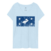 CCC Pelican Women’s V-Neck T-Shirt - NOLA REPUBLIC T-SHIRT CO.