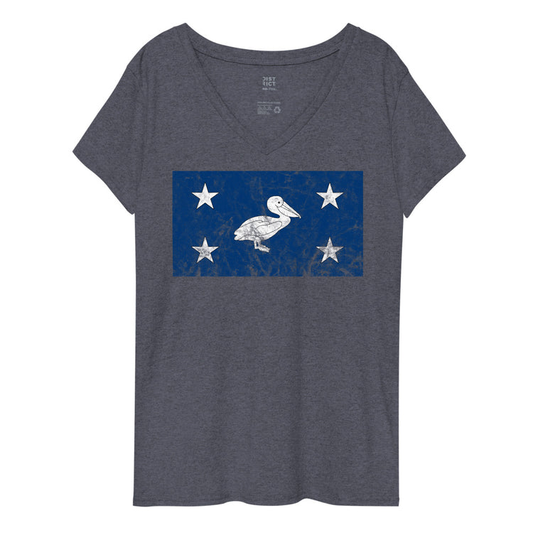 CCC Pelican Women’s V-Neck T-Shirt - NOLA REPUBLIC T-SHIRT CO.