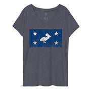 CCC Pelican Women’s V-Neck T-Shirt - NOLA REPUBLIC T-SHIRT CO.