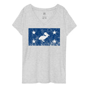 CCC Pelican Women’s V-Neck T-Shirt - NOLA REPUBLIC T-SHIRT CO.