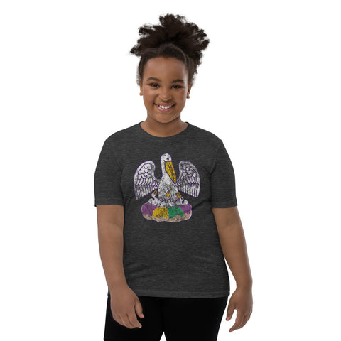 King Cake State of Mind Youth Unisex T-Shirt - NOLA REPUBLIC T-SHIRT CO.